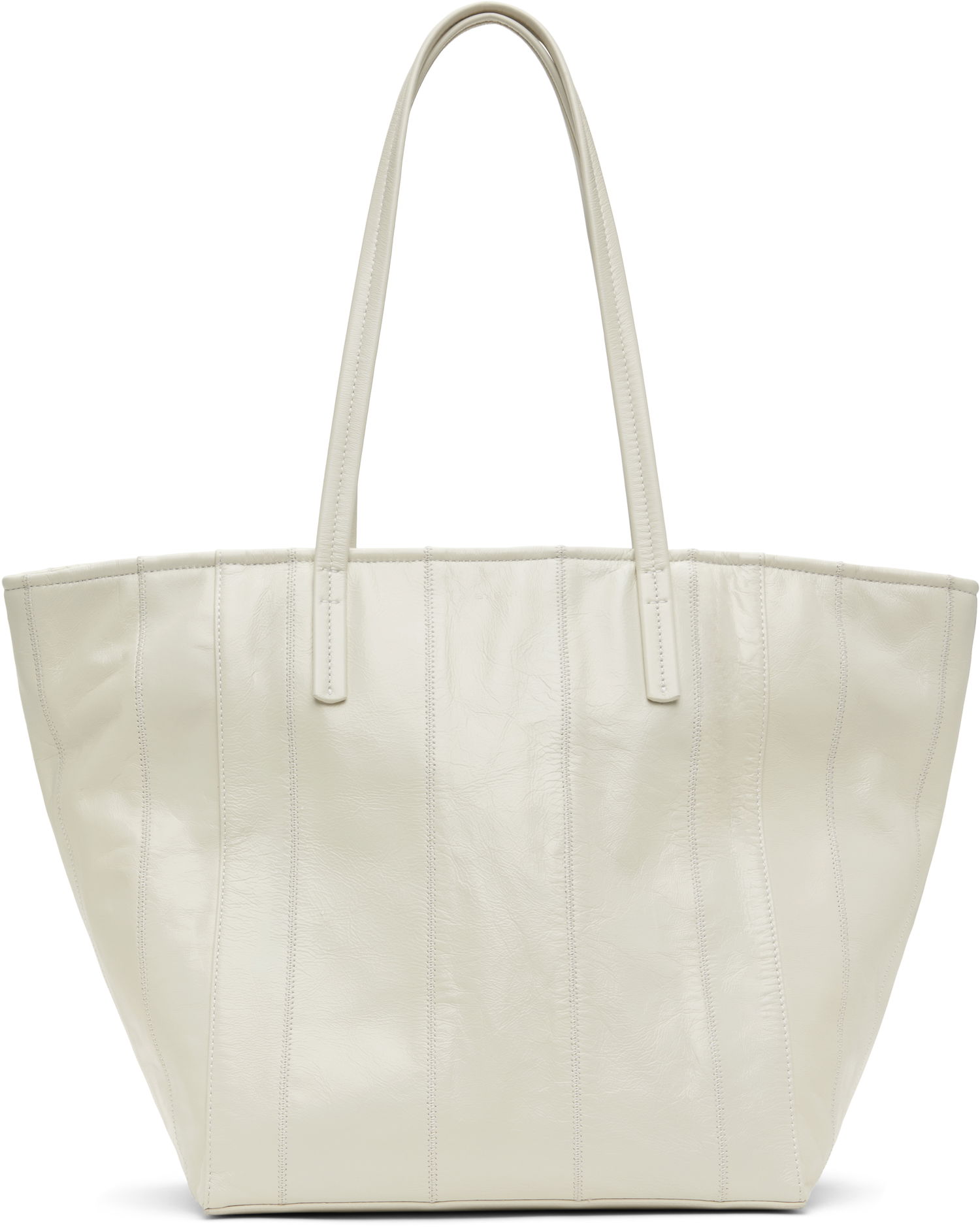 Tote bag BY FAR Leather Tote Bag Biela | MWBTT001LL002WH020PA, 0