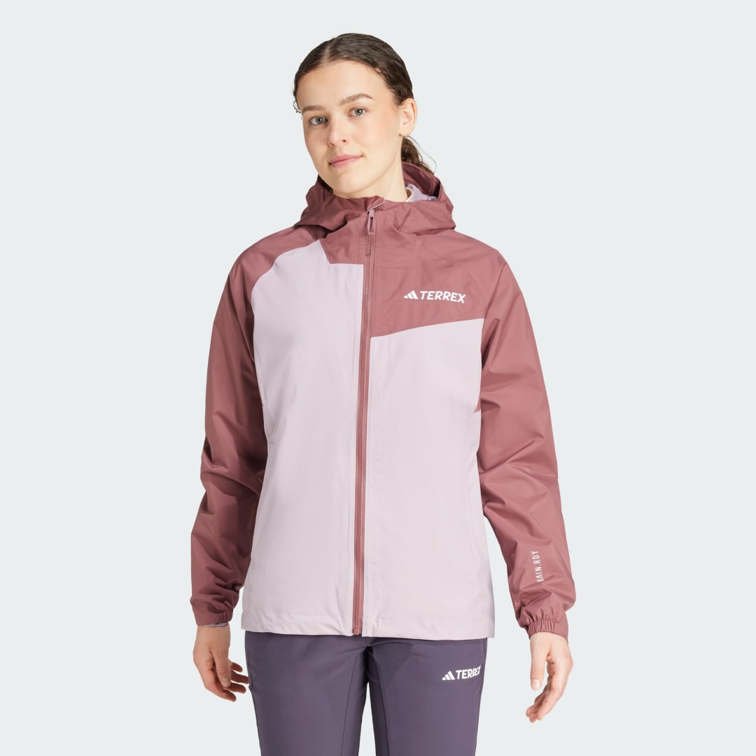 Vetrovka adidas Performance Terrex Multi 2L RAIN.RDY Červená | JG8892, 0