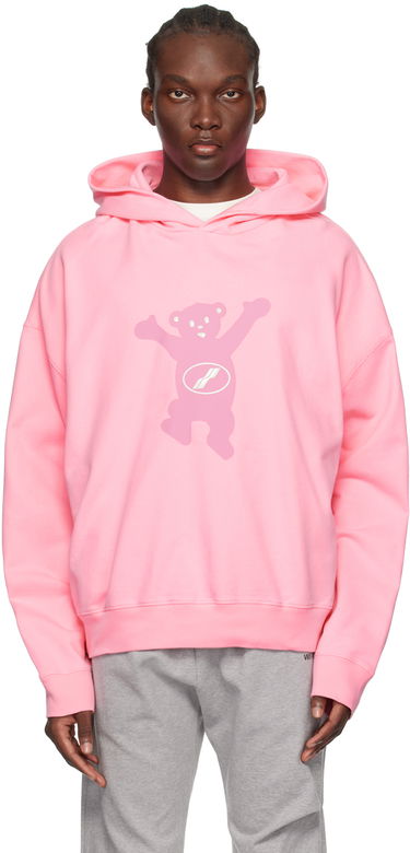 Mikina We11done Teddy Graphic Print Hoodie Ružová | WD-TH3-22-727-U-PK, 0