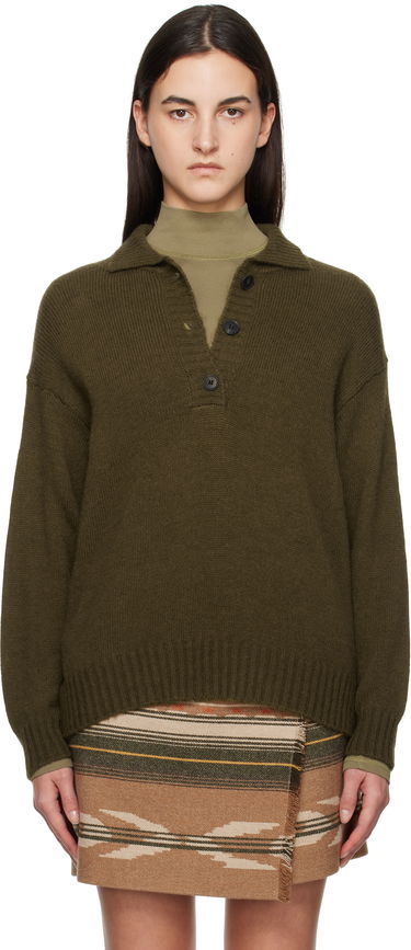 Sveter Max Mara Weekend Max Mara Sabato Wool Polo Sweater Zelené | 2425366013600, 0