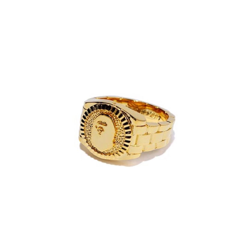 Prsteň BAPE Bape Ape Head Ring Gold Žltá | BAPE-RING-GOLD