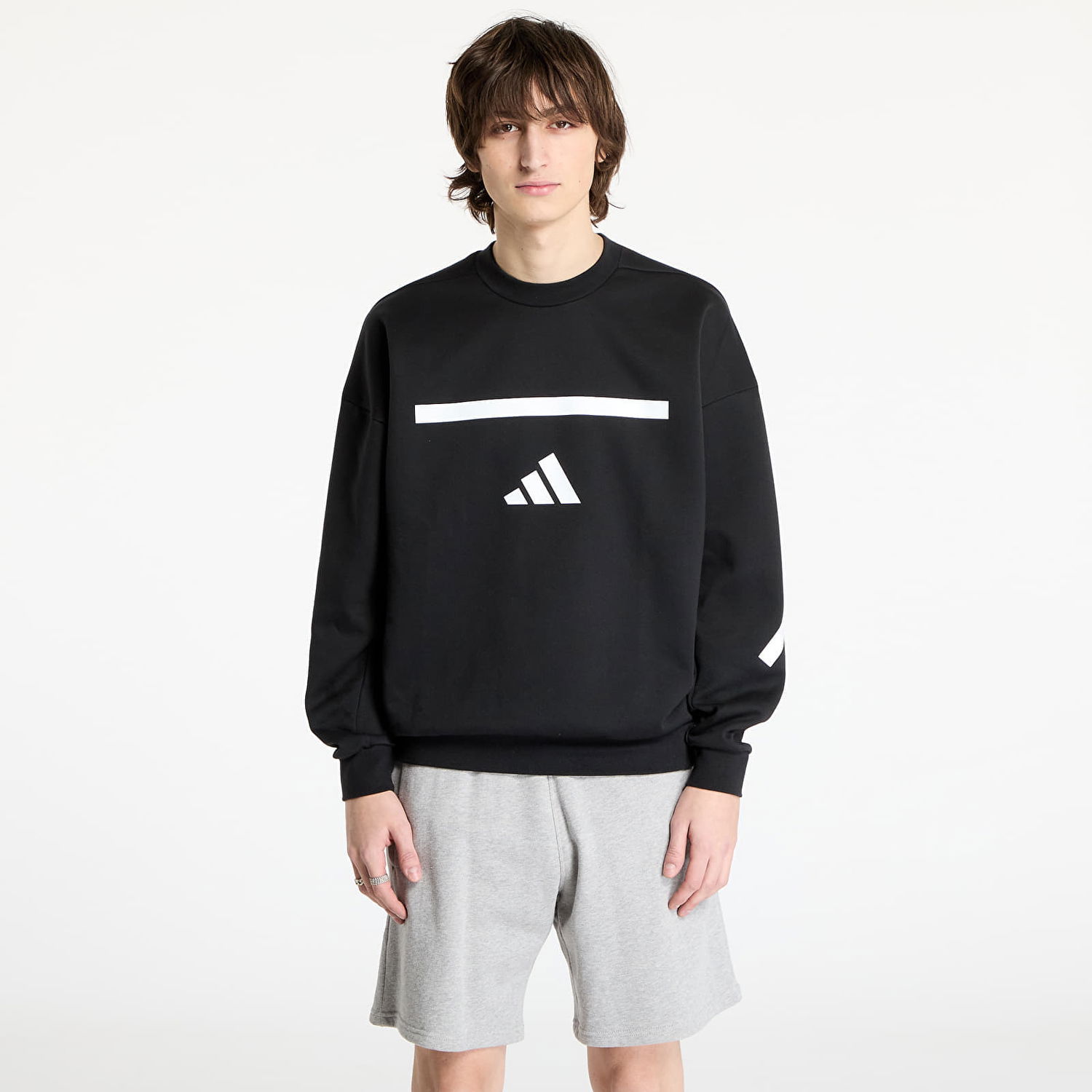 Mikina adidas Performance Black/ White Z.N.E. Sweatshirt Čierna | JD5982, 0