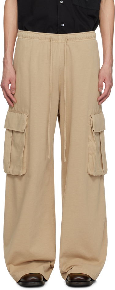 Cargo nohavice Palm Angels Palm Angels French Terry Cargo Pants Béžová | PMCF034S25FAB0016262, 0