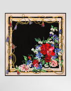 Dolce & Gabbana Floral-Print Silk Twill Square Scarf