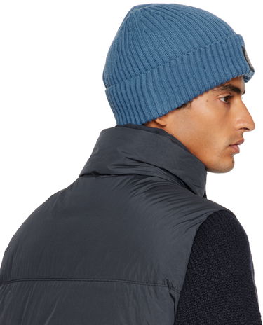 Kulicha Stone Island Full Rib Beanie Modrá | S15 N100002 S00C3, 2