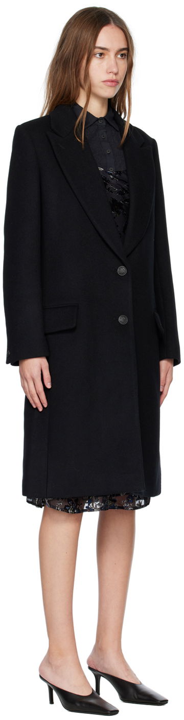 Kabáty rag & bone Rag & Bone Wooster Coat Čierna | WAW22H2036NA36, 1