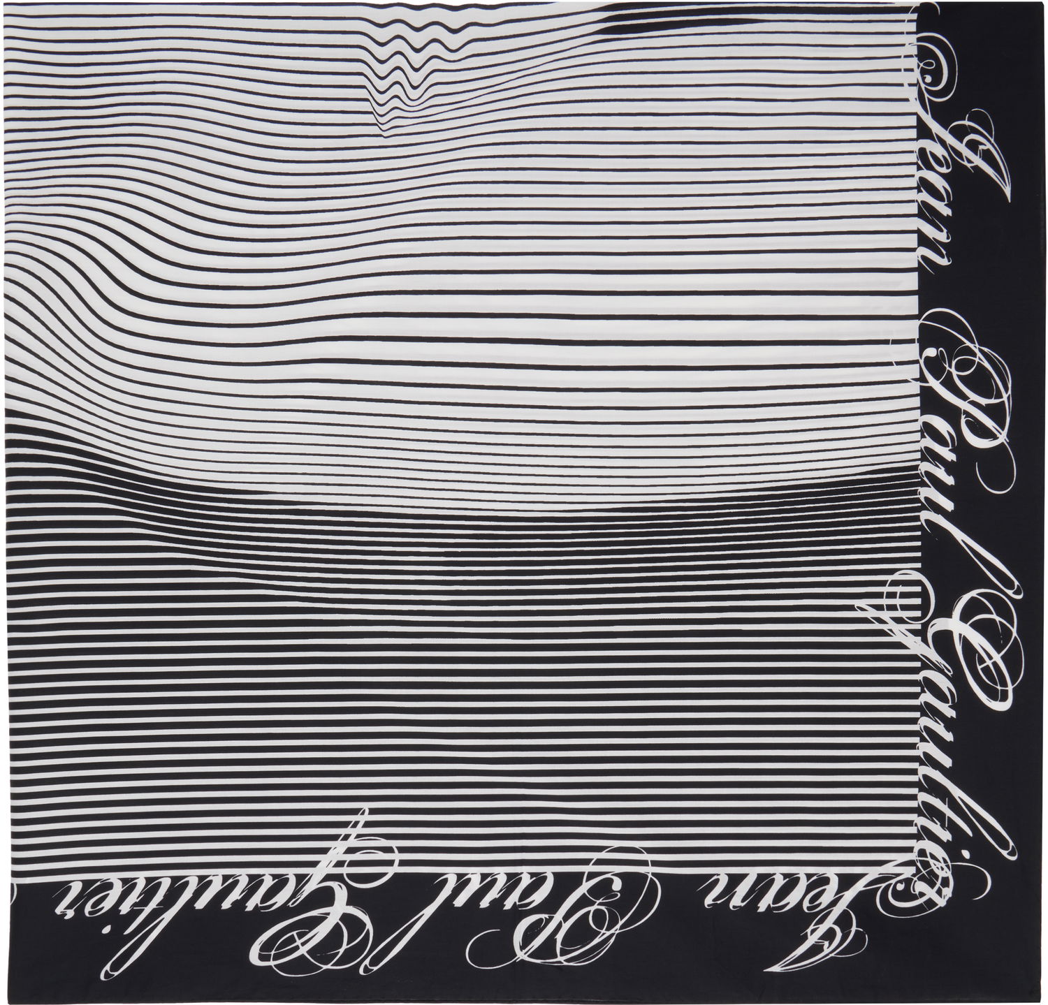 Šál Jean Paul Gaultier Jean Paul Gaultier Pinstriped Morphing Pareo Scarf Čierna | 25/33-U-JU157-C575-0100, 0