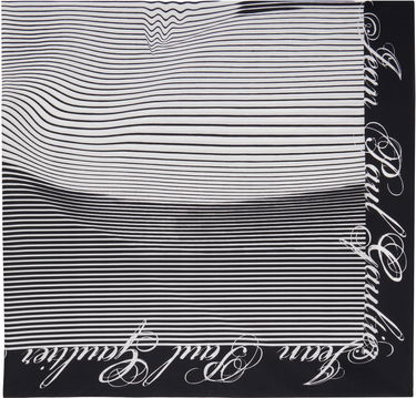 Šál Jean Paul Gaultier Jean Paul Gaultier Pinstriped Morphing Pareo Scarf Čierna | 25/33-U-JU157-C575-0100, 0
