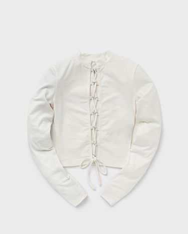 Tričko HERON PRESTON LACE-UP LS TEE Biela | HWAB029F23JER0010400, 0