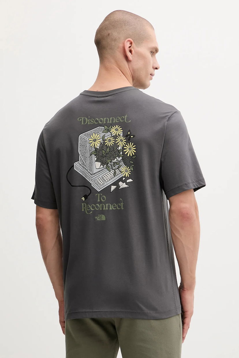 Tričko The North Face Connected Relaxed Fit Cotton Graphic T-Shirt Šedá | NF0A8EGWRHI1