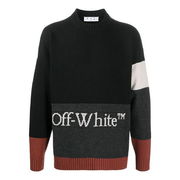 FW20 Logo-Knit Colour Block Sweater