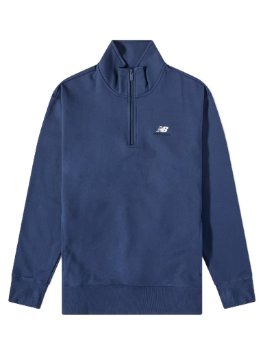 Mikina New Balance Athletics 90's 1/4 Zip Mock Sweat Navy | MT31501-NNY