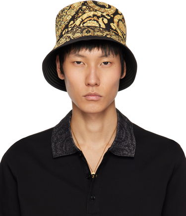 Klobúk Versace Versace Barocco Reversible Bucket Hat Čierna | 1012704_1A13095, 0