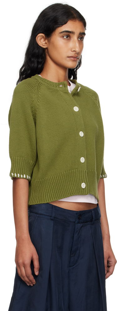 Sveter YMC YMC Kwai Knit Cardigan Zelené | Q8YMA, 1