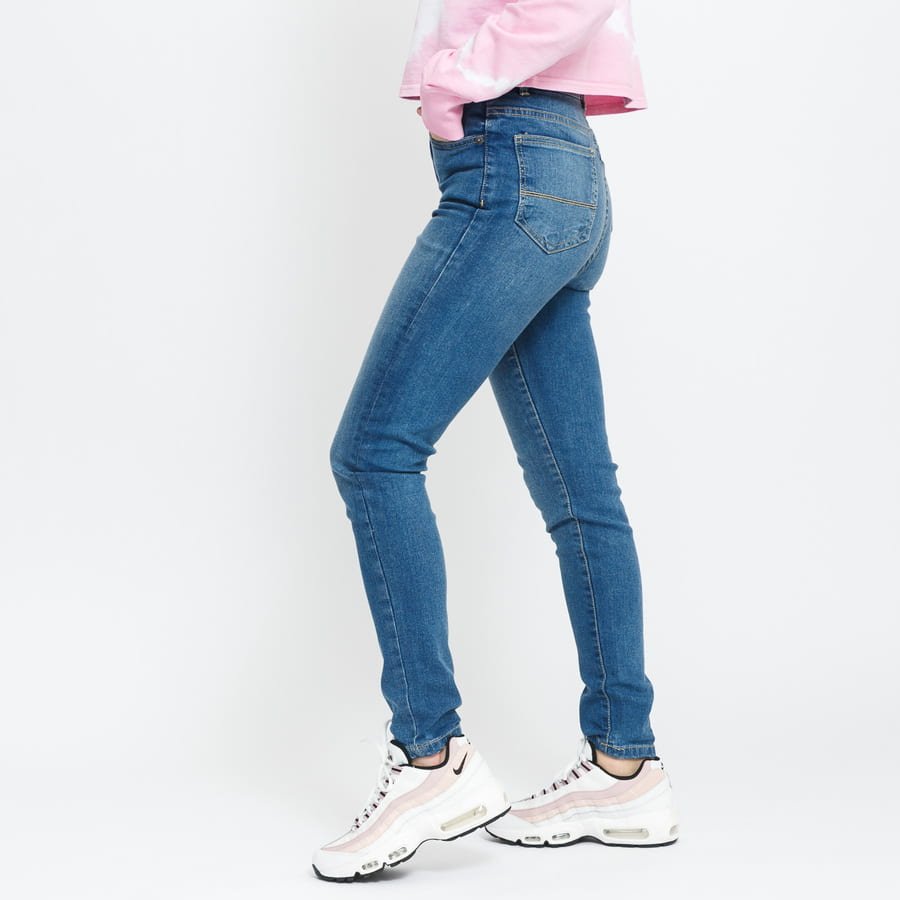 High Waist Slim Jeans