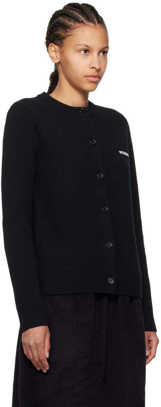 Sveter We11done Embroidered Cardigan Čierna | WD-KC2-24-602-W-BK, 1