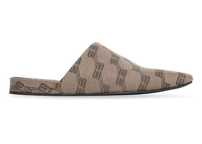 Cozy Jacquard Mules Brown