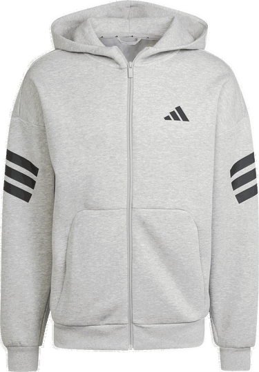 Mikina adidas Originals Future Icon Full-Zip Hooded Jacket Šedá | jd4828, 0