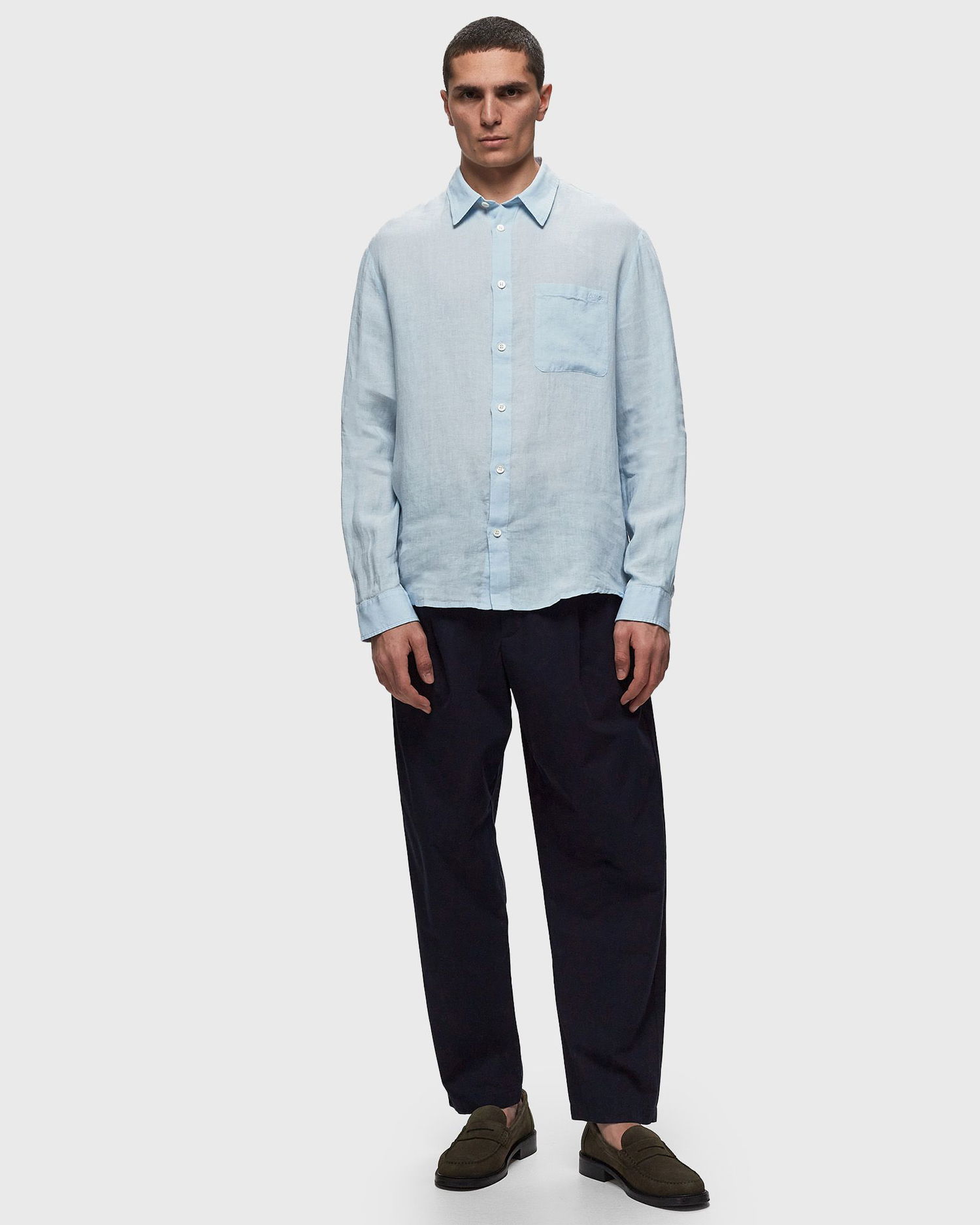 Košeľa A.P.C. Green Cassel Zelené | LIAEK-H12545, 1