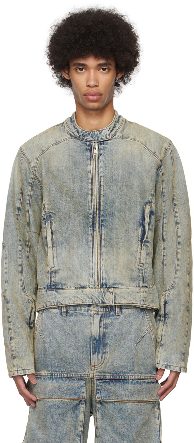 Bomber bunda Entire Studios Moto Denim Jacket Šedá | ES2428SW, 0