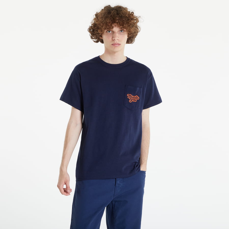 Tričko Thank You Skateboards Logo Pocket Tee Navy | PCKT-Navy, 0