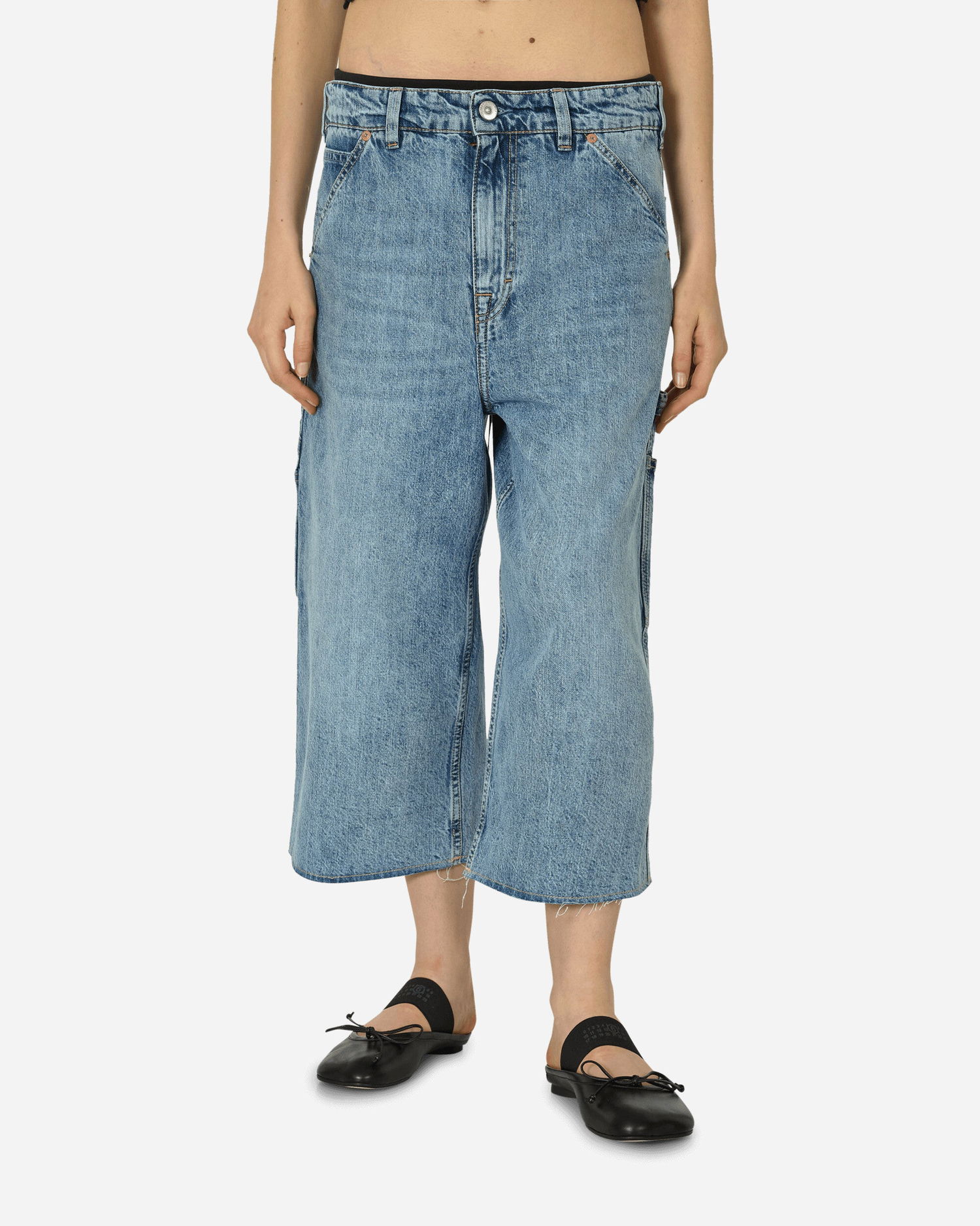 Džínsy OUR LEGACY Trade Half Cut Jeans Shadow Wash Modrá | W2245THS 001, 0