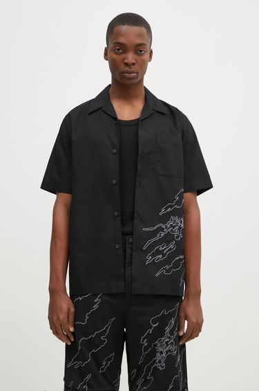 Košeľa Maharishi Relaxed Fit Shirt with Dragon Embroidery Čierna | 5336.BLACK, 0