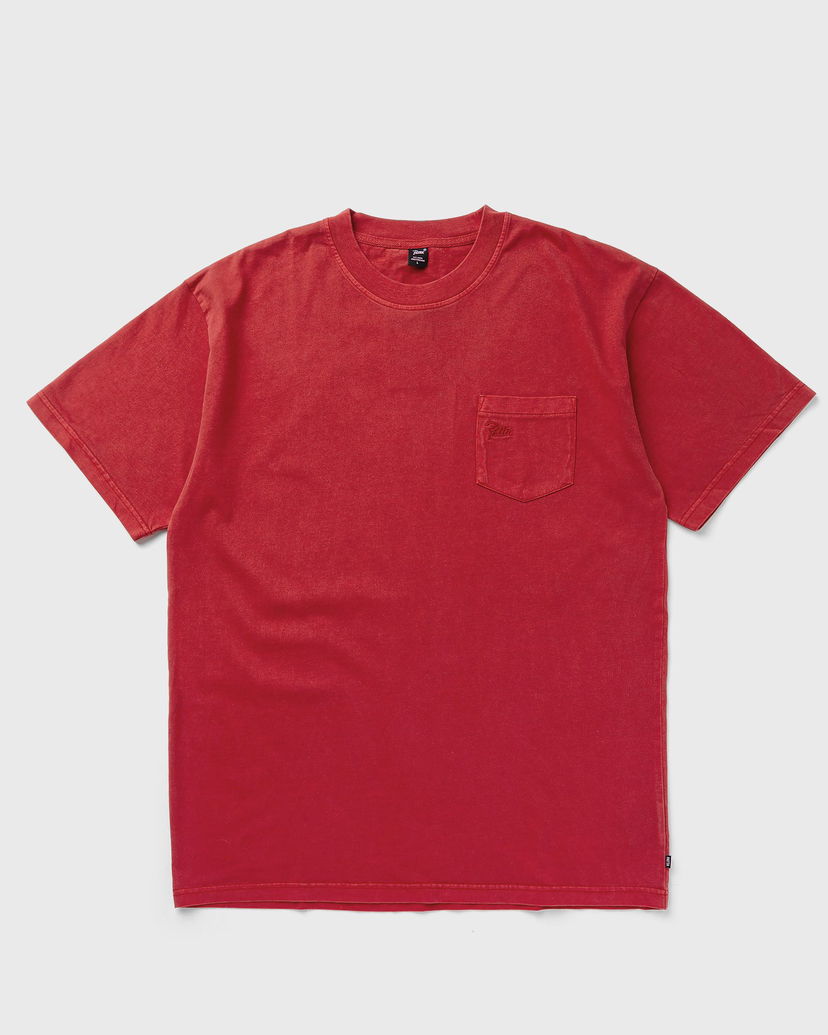 Tričko Patta Basic Washed Pocket T-Shirt Červená | POC-BW24-1000-290-0276-152