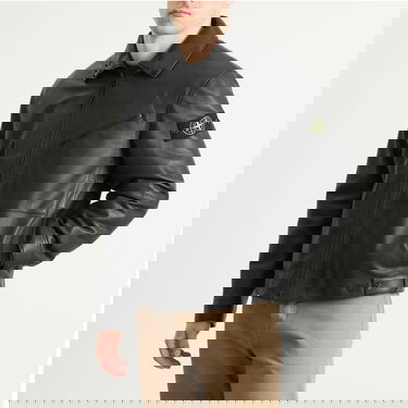 Bunda Stone Island PrimaLoft Leather Jacket Čierna | K2S150100002-V0029, 2