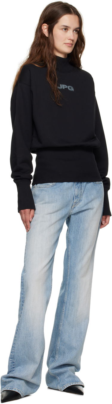 Mikina Jean Paul Gaultier Jean Paul Gaultier Cropped Mock Neck Sweatshirt Čierna | 25/03-W-TO289-J003-0004, 3