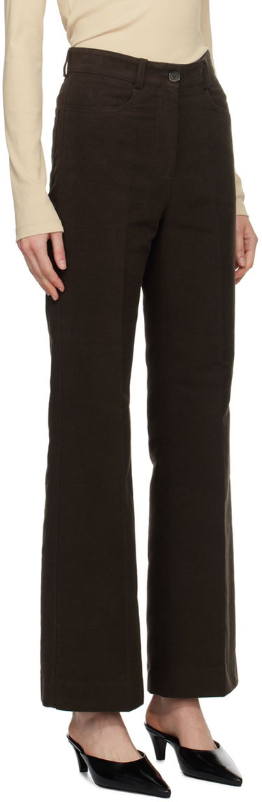 Nohavice TOTEME TOTEME Flared Trousers Hnedá | 241-WRB1058-FB0171, 1