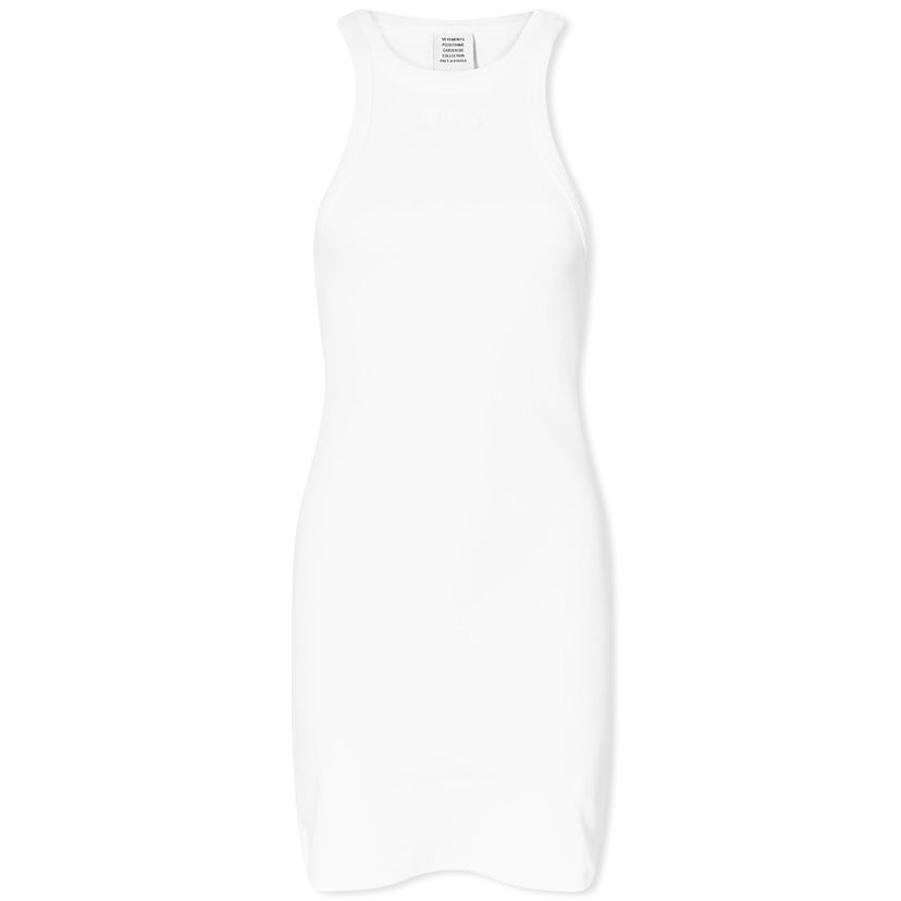 Šaty VETEMENTS Racing Tank Top Dress Biela | WE64DR440W