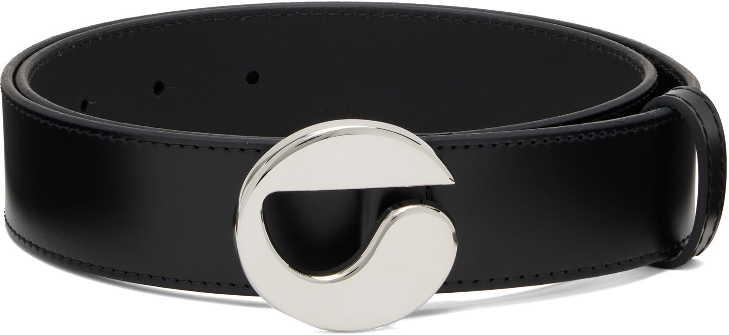 Opasok Coperni Coperni Logo Buckle Leather Belt Čierna | COPBE12F6025, 0
