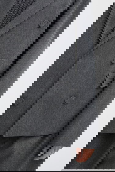 Bunda JW Anderson JW Anderson Double Breasted Tailored Blazer Šedá | JK0401.PG1821, 3