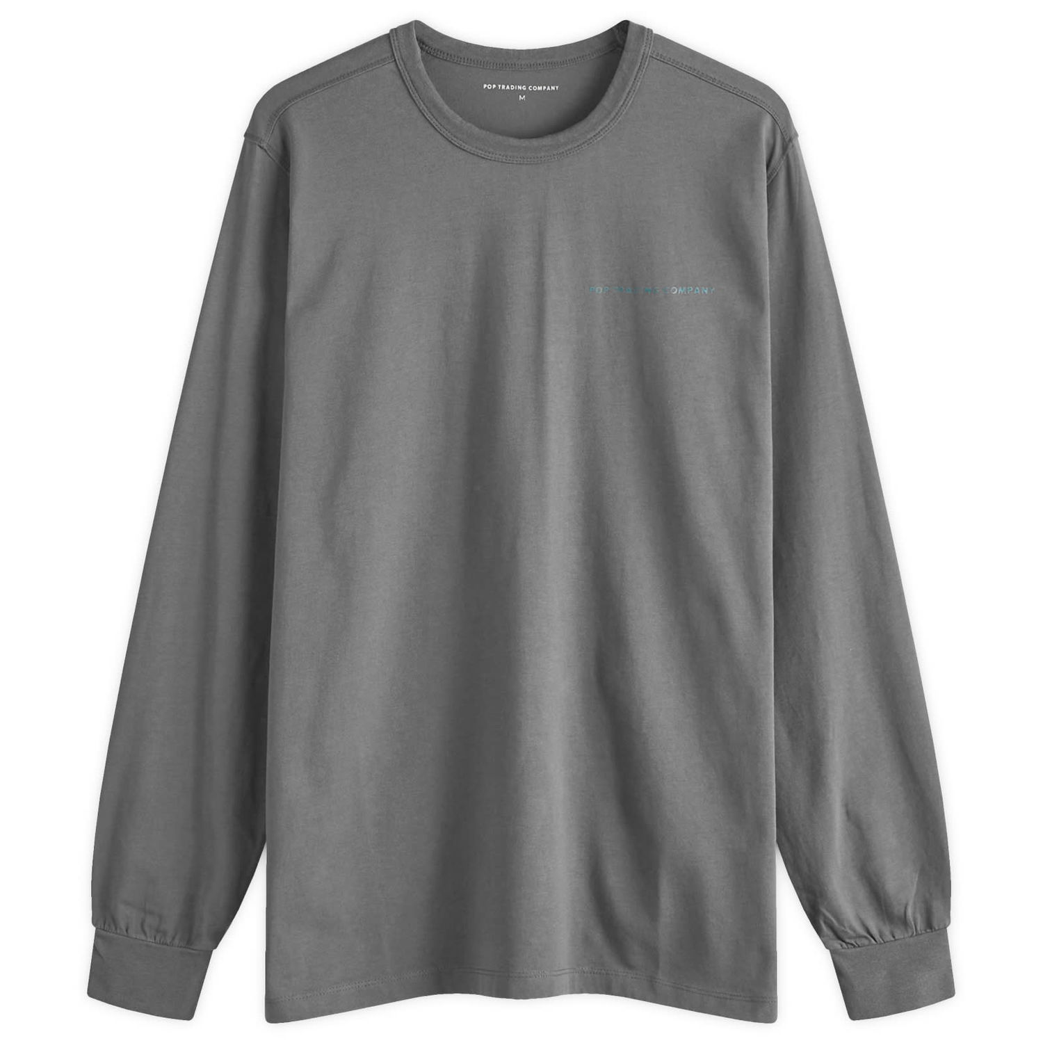Tričko Pop Trading Company Logo Long Sleeve T-Shirt Šedá | POPAW24-02-018, 0