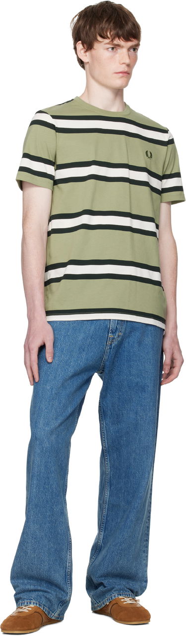 Tričko Fred Perry Fred Perry Bold Stripe T-Shirt Zelené | M9852, 3