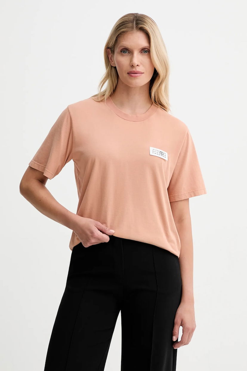 Tričko Maison Margiela Cotton Short-Sleeve T-Shirt MM6 Maison Margiela Oranžová | S62GD0210.M20115.220