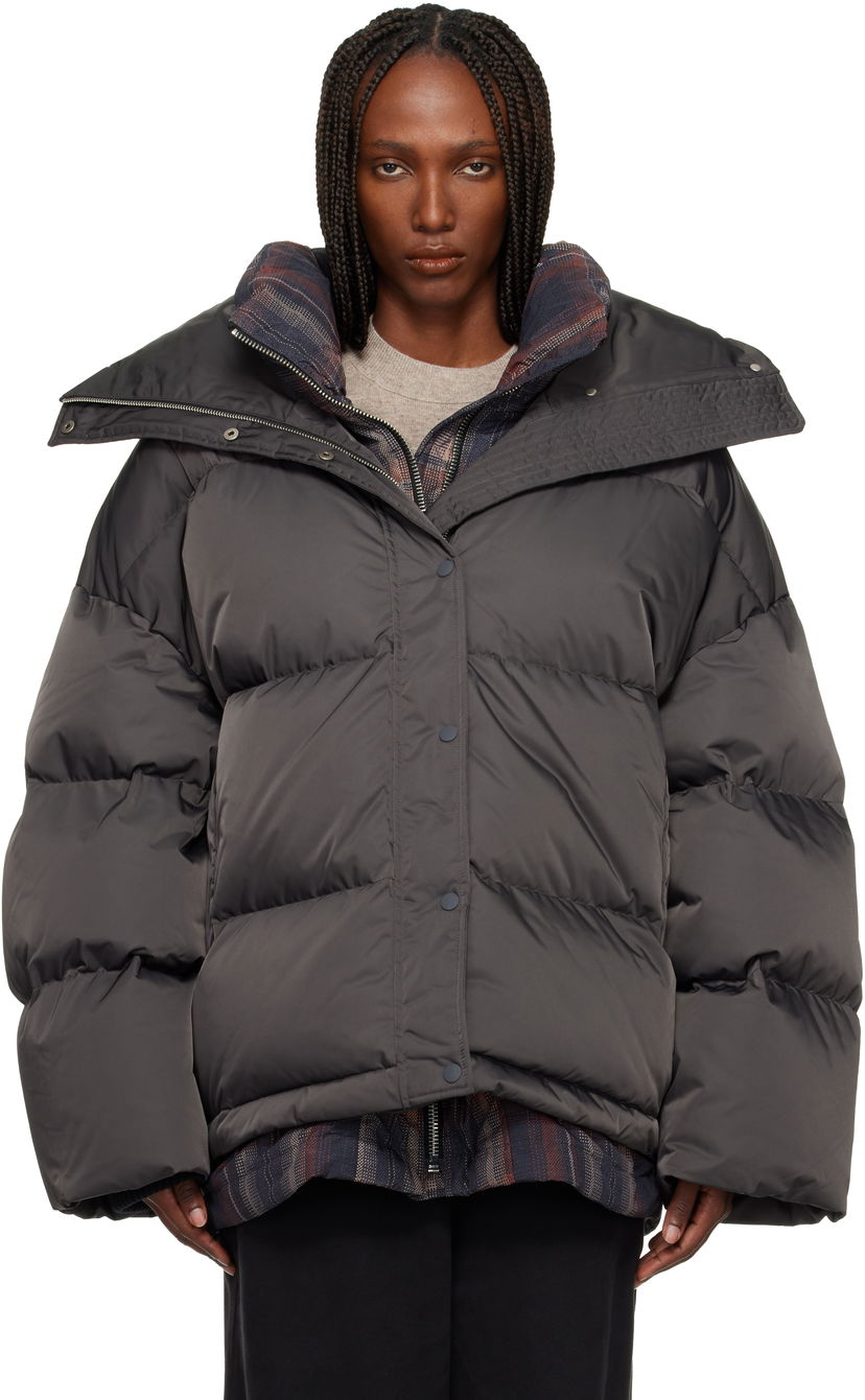 Prešívaná bunda Acne Studios Acne Studios Oversized Puffer Down Jacket Šedá | A90674-