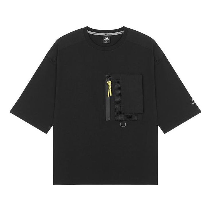 Tričko New Balance Pocket Short Sleeve Casual T-Shirt Čierna | AMT21371-BK