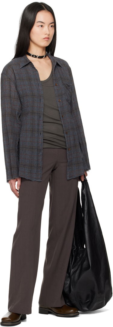 Nohavice OUR LEGACY Our Legacy Hip Trousers Hnedá | W2254HC, 3