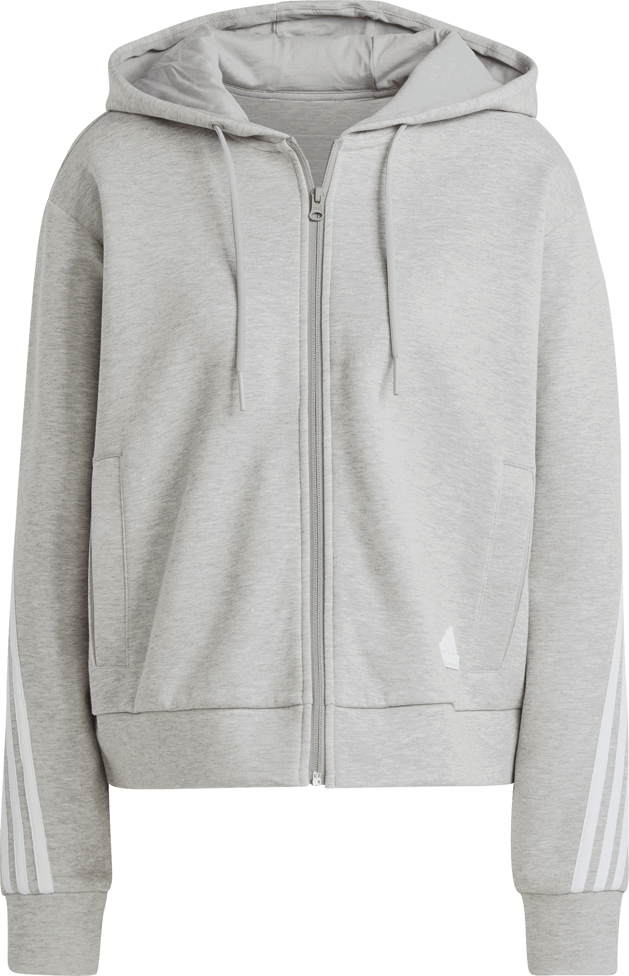 Mikina adidas Performance Future Icons Cropped Hoodie Šedá | ib8511, 0