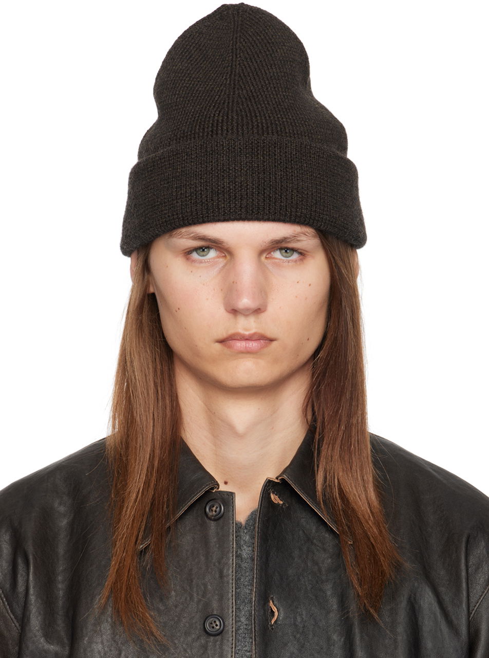 Kulicha OUR LEGACY Brown Knit Beanie Hnedá | A4248BUR, 0