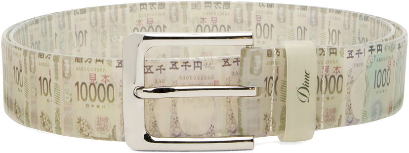 Opasok Dime Yen Banknote Print Transparent Belt Rôznofarebný | DIMEHO2531JPY