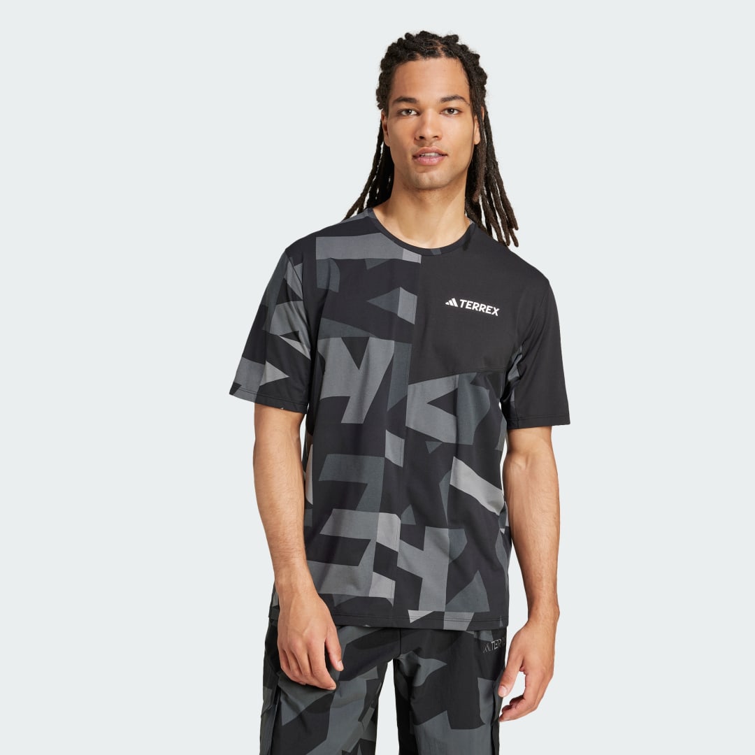 Tričko adidas Performance Terrex Multi Climacool Printed T-Shirt Čierna | JE0390, 0
