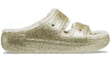 Tenisky a topánky Crocs Classic Cozzzy Glitter II Sandals Metalická | 208979-160, 0