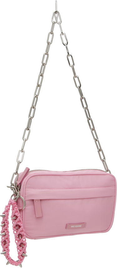 Taška cez rameno We11done We11done Mini Chain Bag with Spiked Wristlet Ružová | WD-AB0-25-488-U-PK, 1