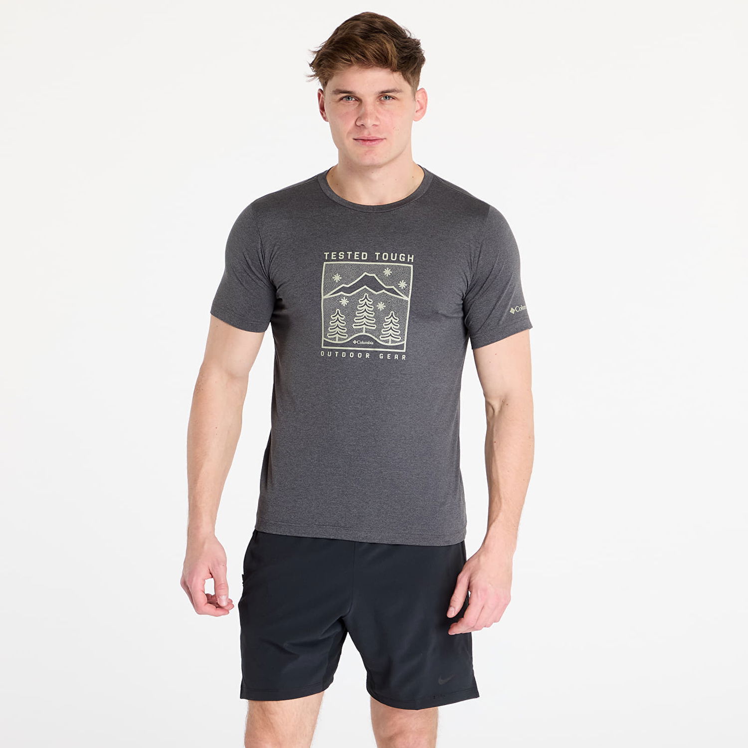 Tričko Columbia Kwick Hike Graphic Short-sleeve Tee Šedá | 2071763009, 0