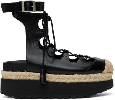 Starostlivosť o obuv sacai Sacai Ghillie Heeled Sandals Čierna | 25-07920, 0