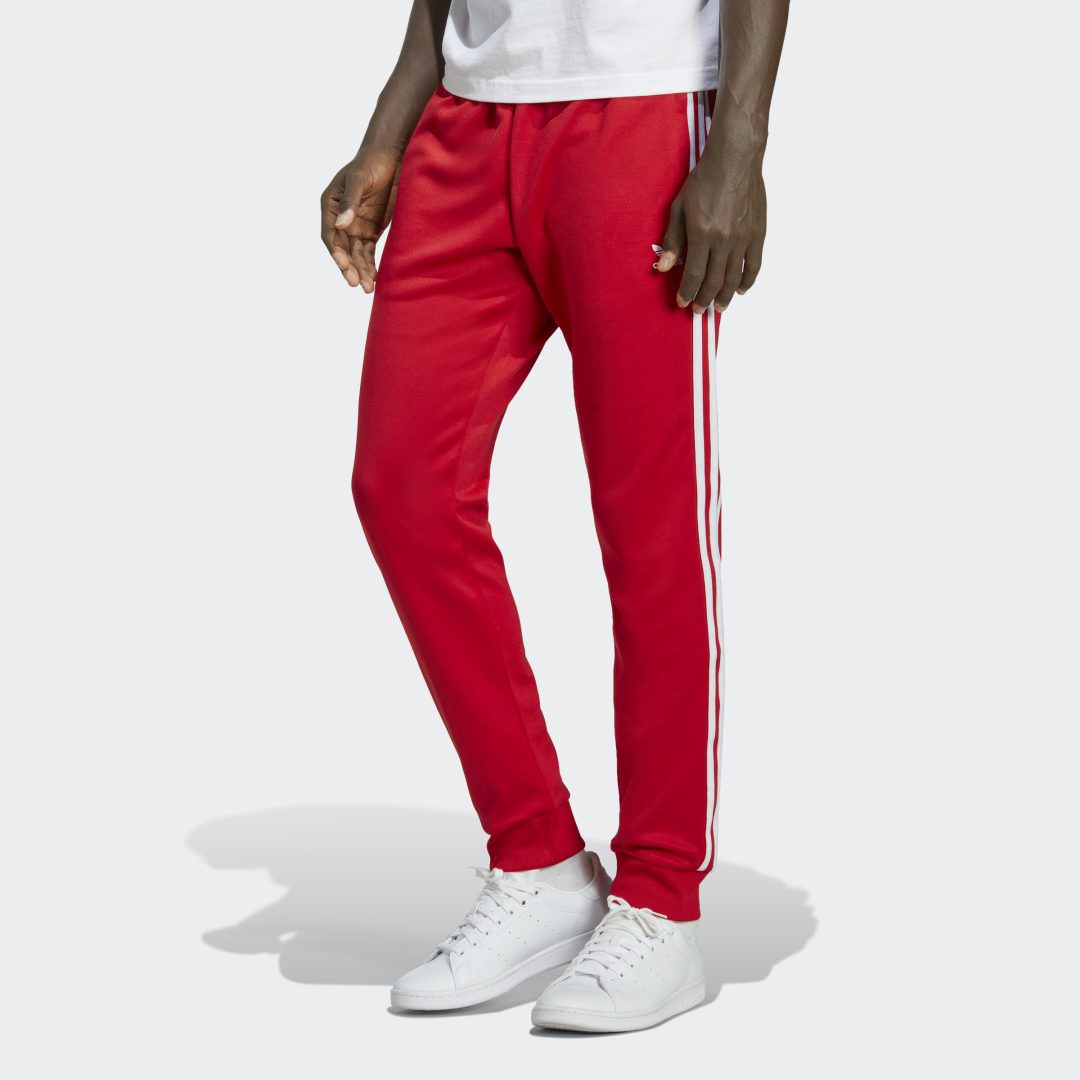Nohavice a džínsy adidas Originals Adicolor Classics SST Červená | IB1412, 0