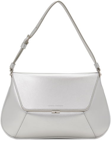 Taška cez rameno Amina Muaddi Amina Muaddi Ami Shoulder Bag Metalická | AMI METALLIC NAPPA, 0